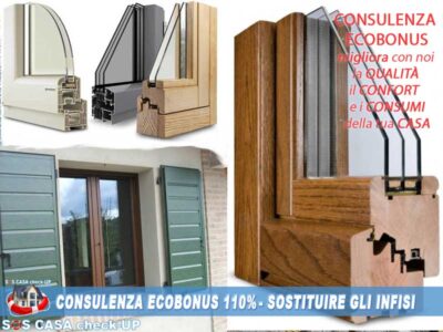 Consulenza ecobonus 110% bonus infissi sostituire serramenti Ivrea Torino Chivasso Biella